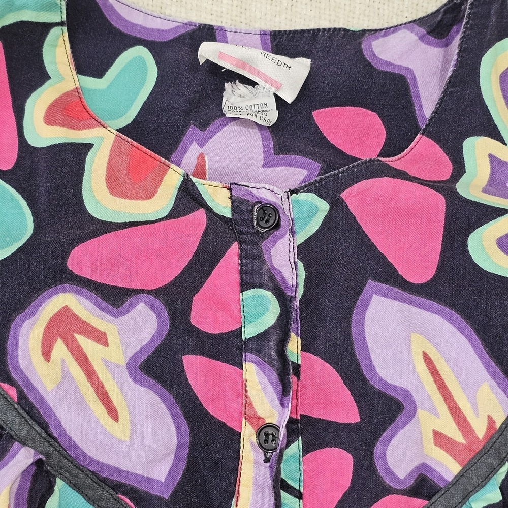 EUC VTG Kelly Reed Tropical Nightgown House Dress Mumu Robe Womens Size 18 - Picture 5 of 9
